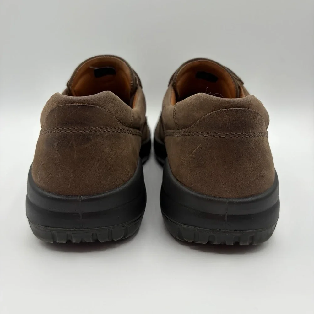 Ecco Seawalker Leather Shoes Mens 44 Brown 10 - 10.5 Comfort Oxfords Lace Up EUC